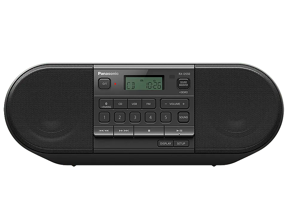 Магнітола Panasonic RX-D550GS-K чорний - фото 2
