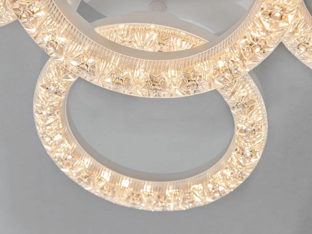 Стельова LED-люстра кільця Diasha MX4770/4+1S WH Ø 50 см, 73 W - фото 5