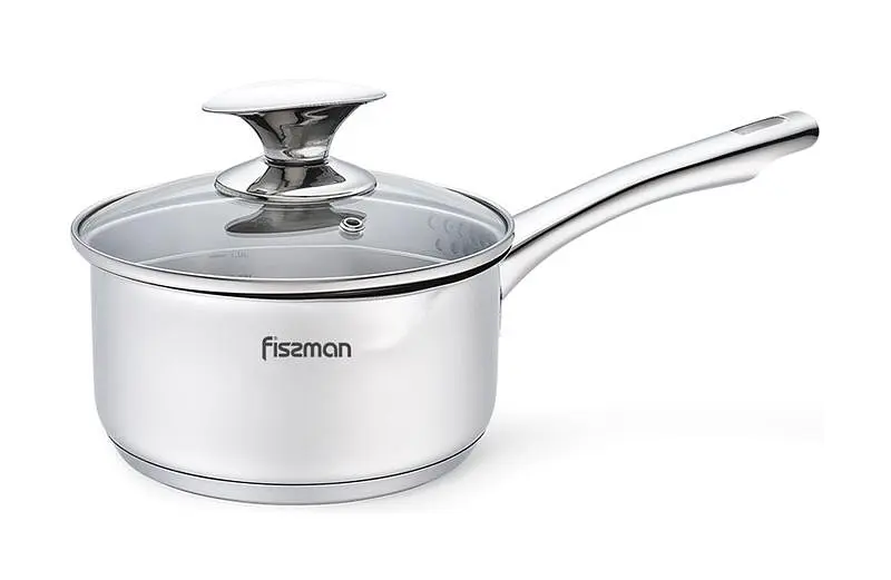 Ківш Elegance із нержавіючої сталі з кришкою Fissman Ø16х8хØ14,5 см kuh0007754