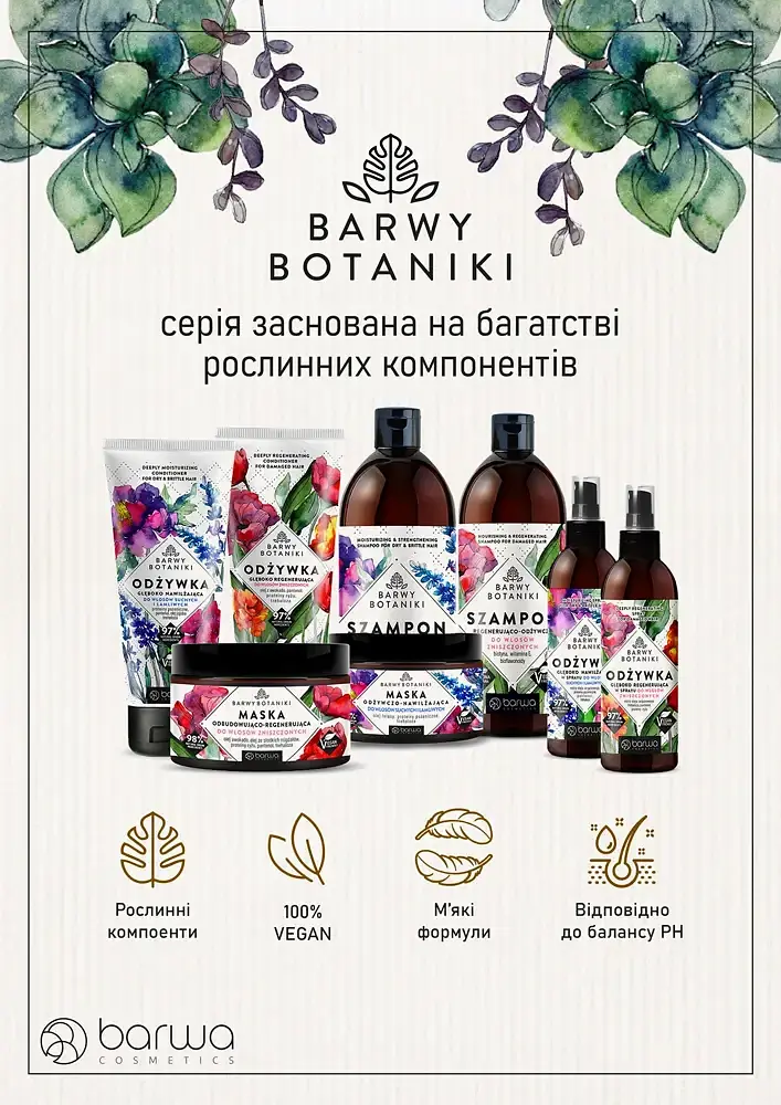Шампунь Barwa Barwy Botaniki Відновлюючий та поживний 480 мл - фото 3