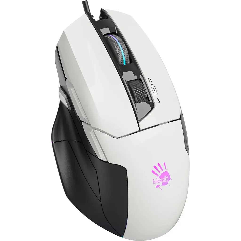 Миша A4Tech Bloody W70 Max USB panda white - фото 2