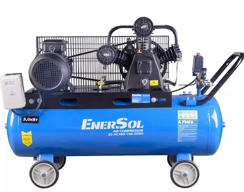 Компресор EnerSol повітряний ES-AC480-100-3PRO