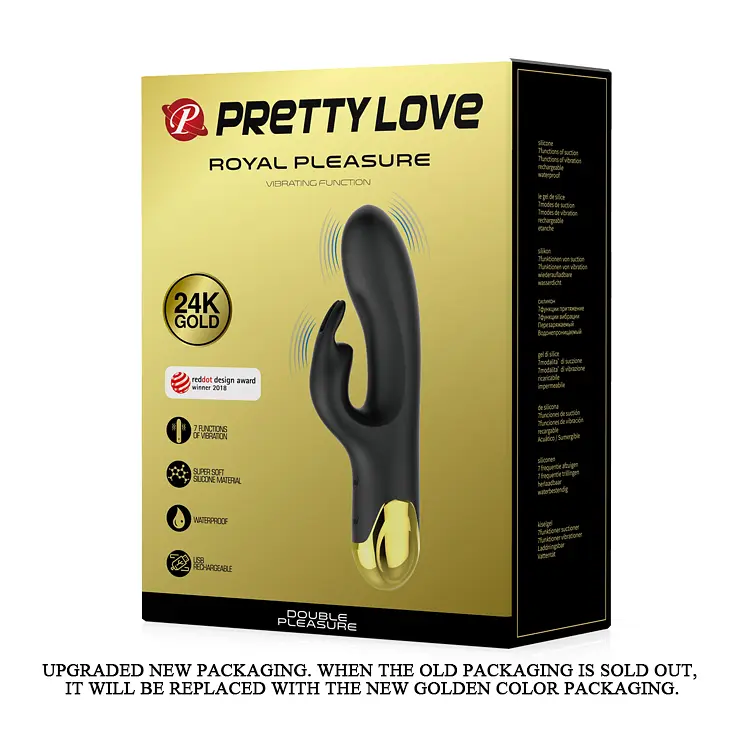 Вібратор Pretty Love Royal Pleasure Double Pleasure Black - фото 2