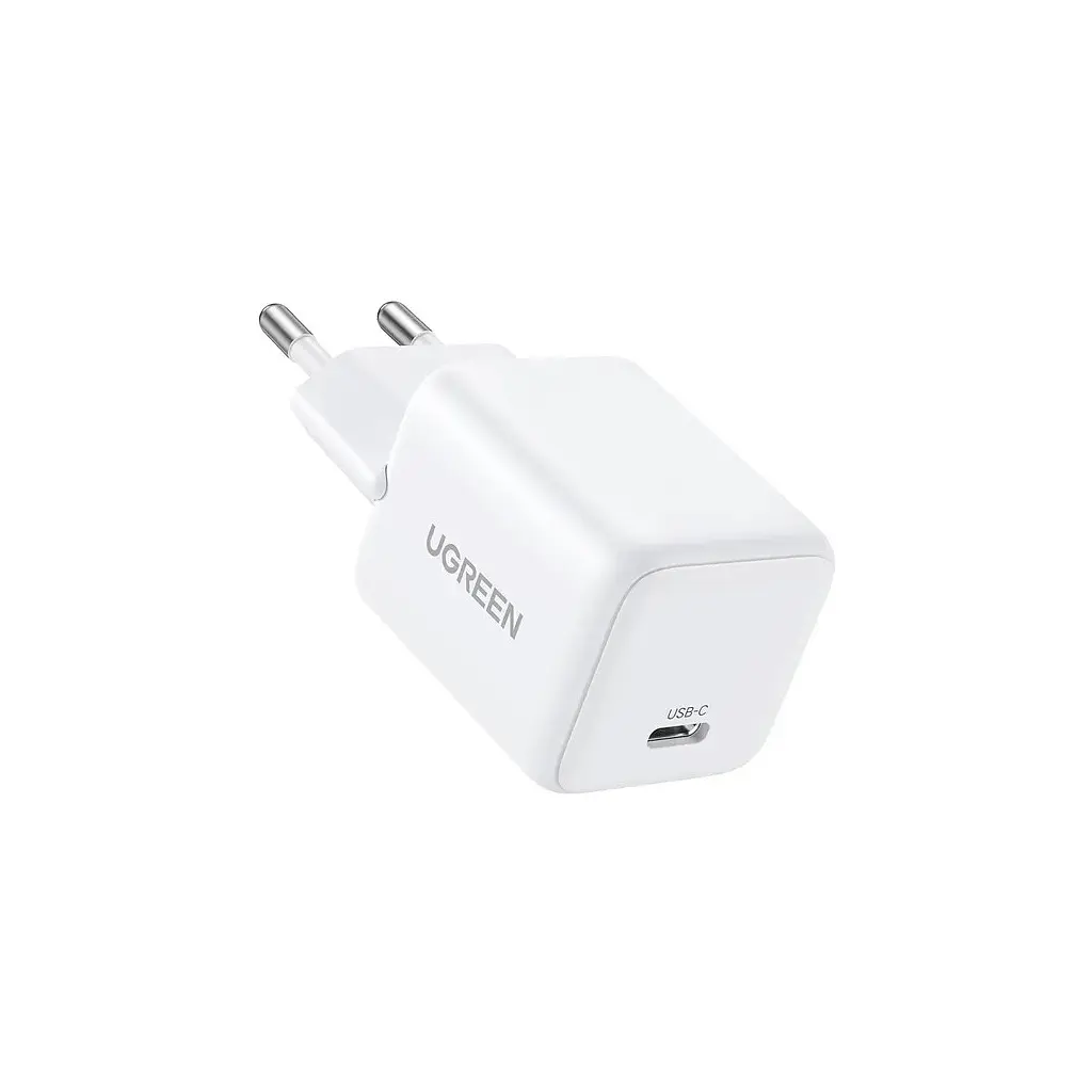Зарядний пристрій UGREEN USB-C PD20W GaN X512 white (55554) - фото 2
