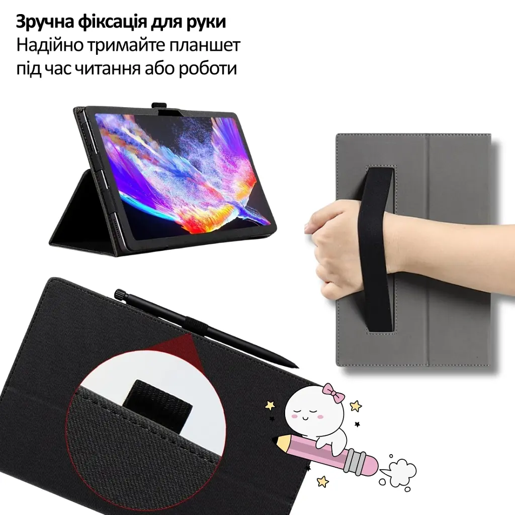Чохол до планшета BeCover Slimbook Oscal Pad 90 10.92" Black (715128) - фото 5