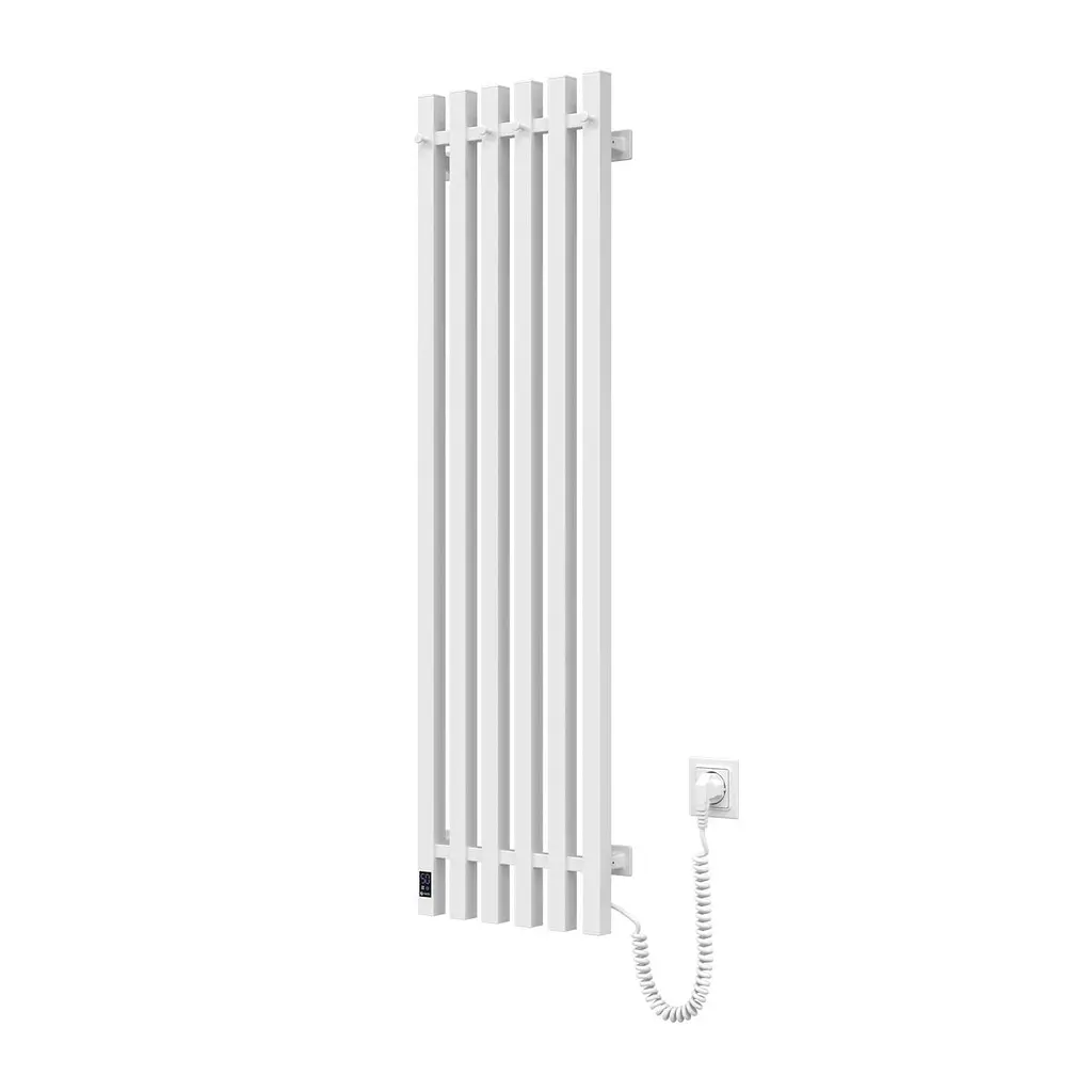 Електрична рушникосушка Navin Levante 330x1200 Sensor права, білий оксамит 12-212033-4860, Білий матовий, Праве, Електронний - фото 3