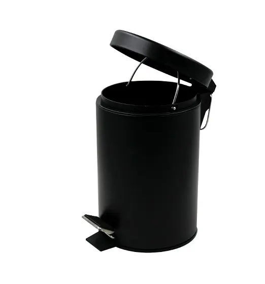 Відро для сміття кругле Zerix Solo-TC0105 Black 5 л Чорний (ZX5898)  - фото 2