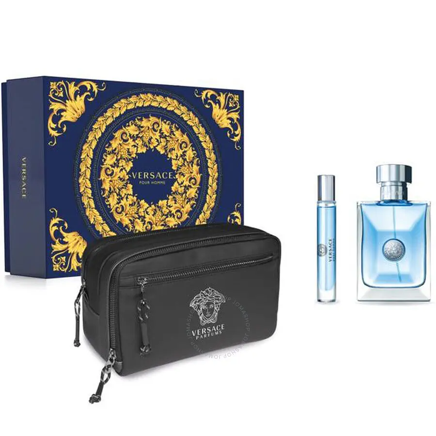 Набір Versace Pour Homme туалетна вода 100 мл, атюра 10 мл, косметичка - фото 2