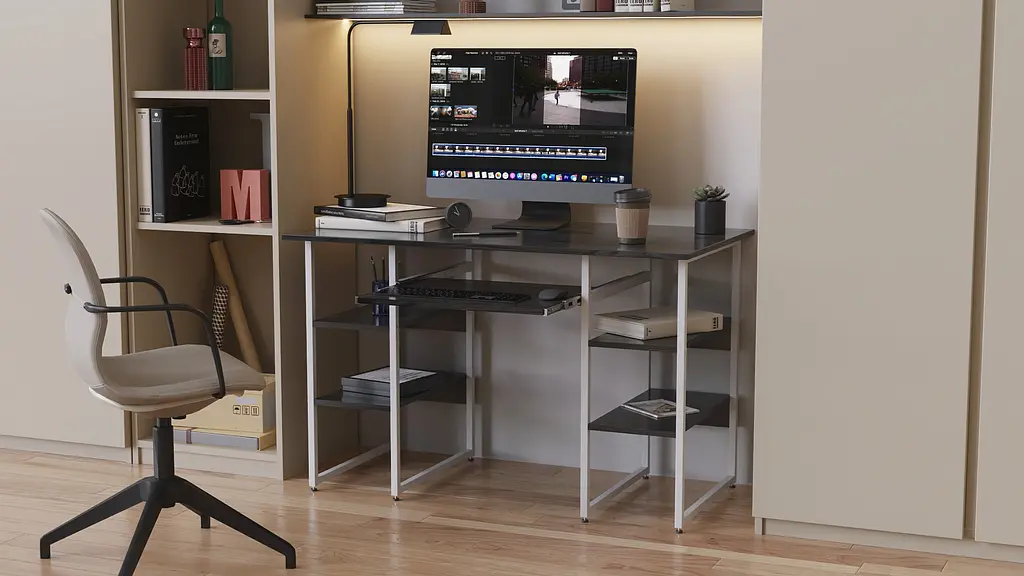 Компьютерный стол Ferrum-decor Скай 75x140x70 белый ДСП Дуб Артизан 16мм (FRD-101114) - фото 5