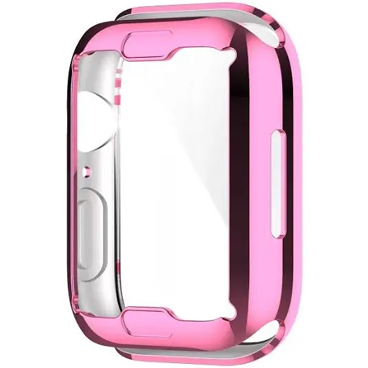 Чохол-накладка DK Silicone Face Case для Apple Watch 45mm (pink rose) - фото 2