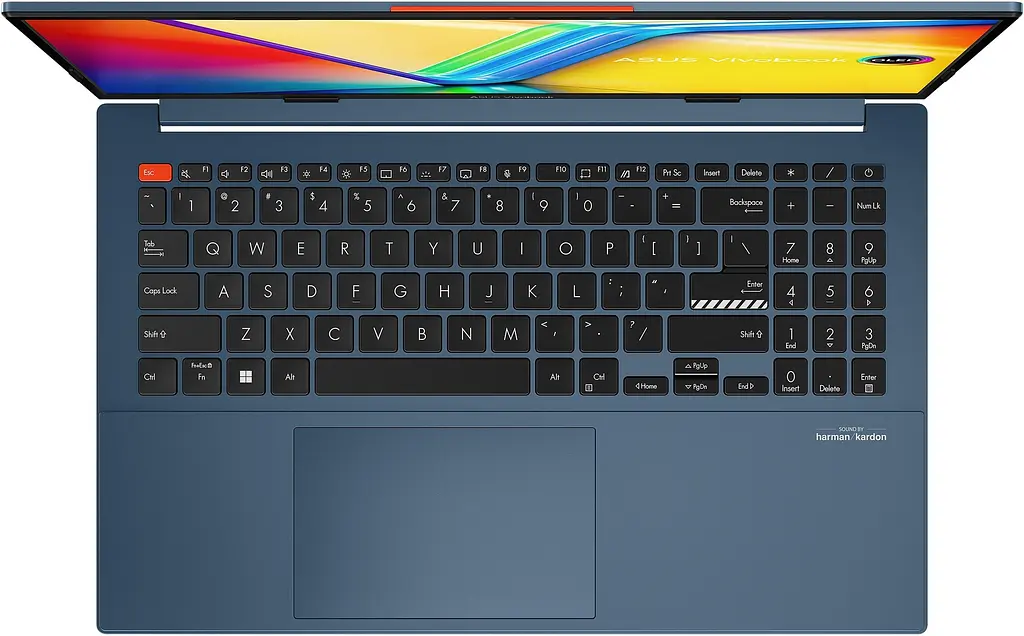 Ноутбук ASUS Vivobook S 15 K5504VA-L1118WS 15.6' FHD OLED, Intel i9-13900H, 16GB, F1TB, UMA, Win11, Блакитний (90NB0ZK1-M00520) - фото 3