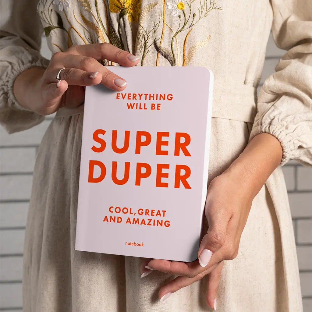 Блокнот у клiтинку SUPER DUPER рожевий - фото 4