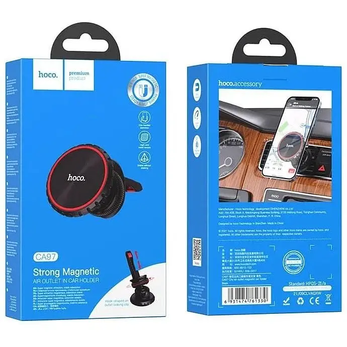 Тримач HOCO City air outlet magnetic car holder CA97 - фото 9