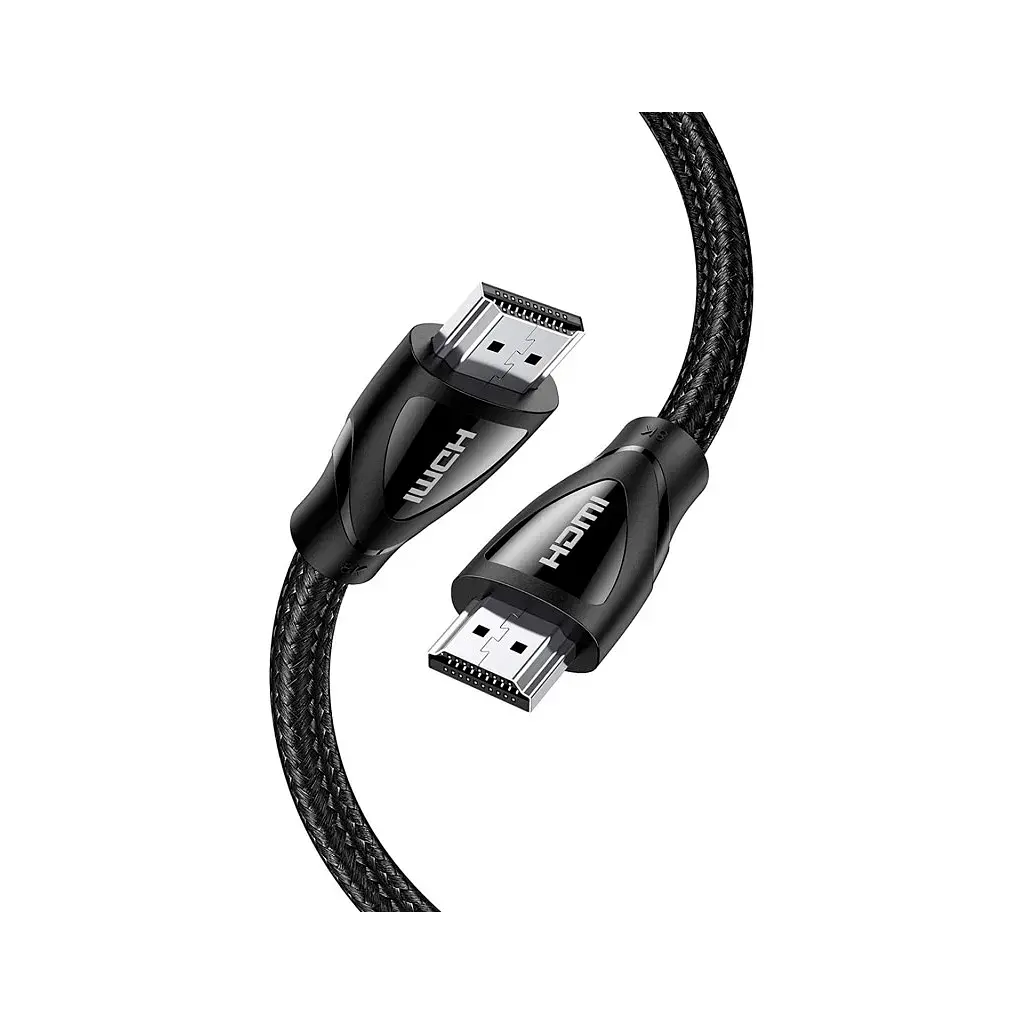 Кабель мультимедійний HDMI M to HDMI M 5.0m braided HD140 black Ugreen (80405)