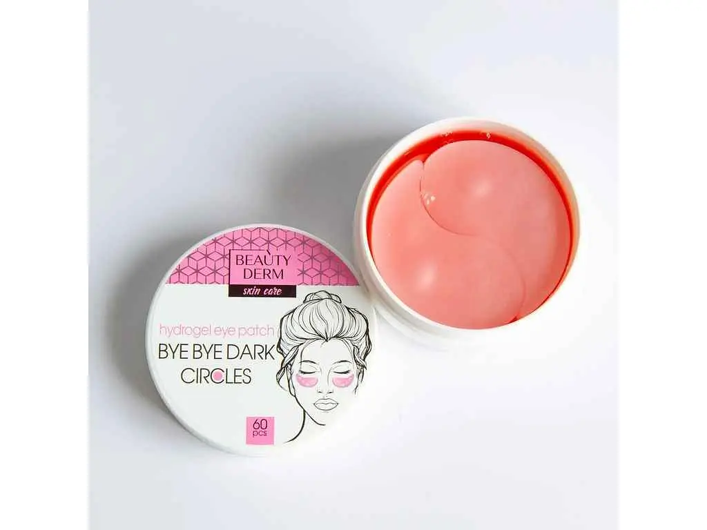 Патчі для очей BEAUTYDERM 18+ 60шт гідрогелеві Рожеві Bye Bye dark circles