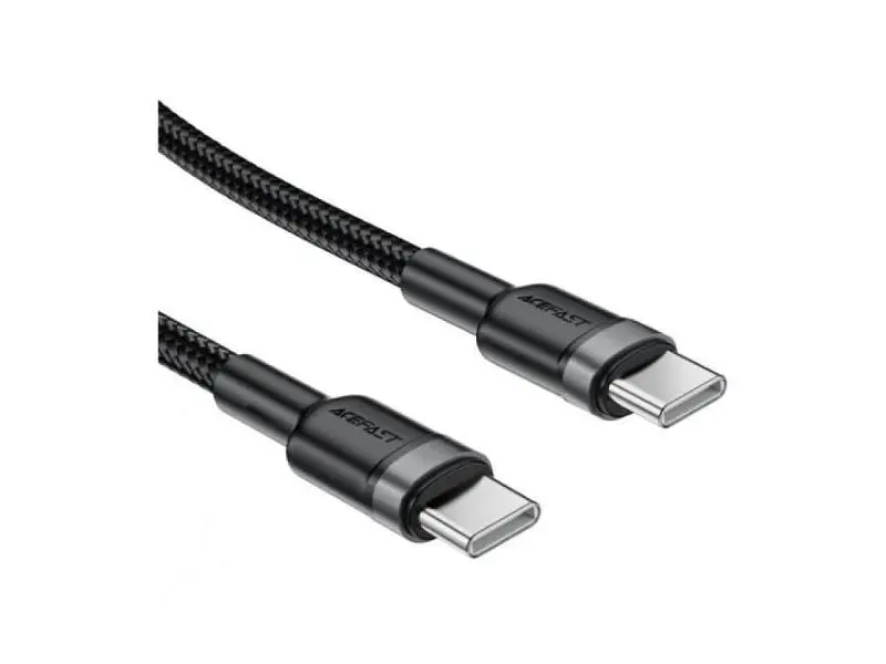 Кабель USB Type-C Acefast C22-03 USB Type-C to USB Type-C 2.0 60W 1.2m Black (6974316285137) - фото 2