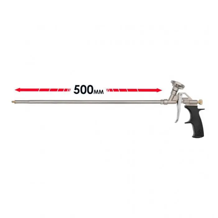 Пистолет для пены с длинным носиком 500 мм с 4 насадки Intertool PT-0650 - фото 2