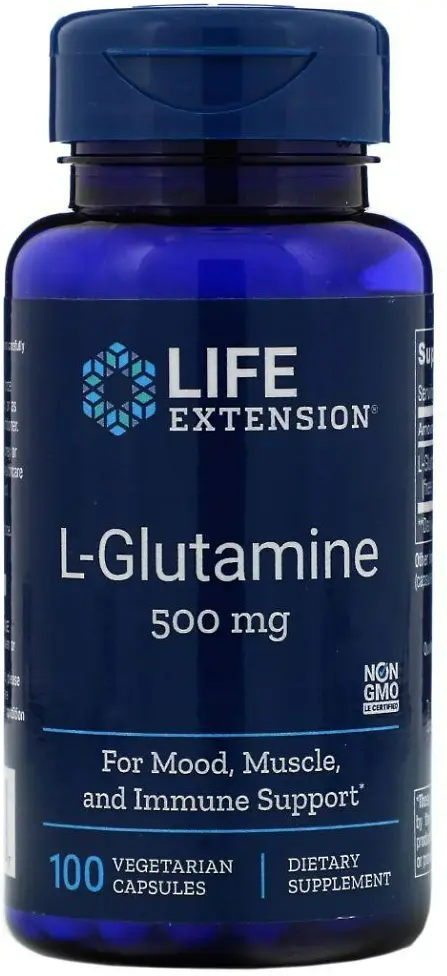 Глютамін 500 мг Life Extension L-Glutamine 100 капс