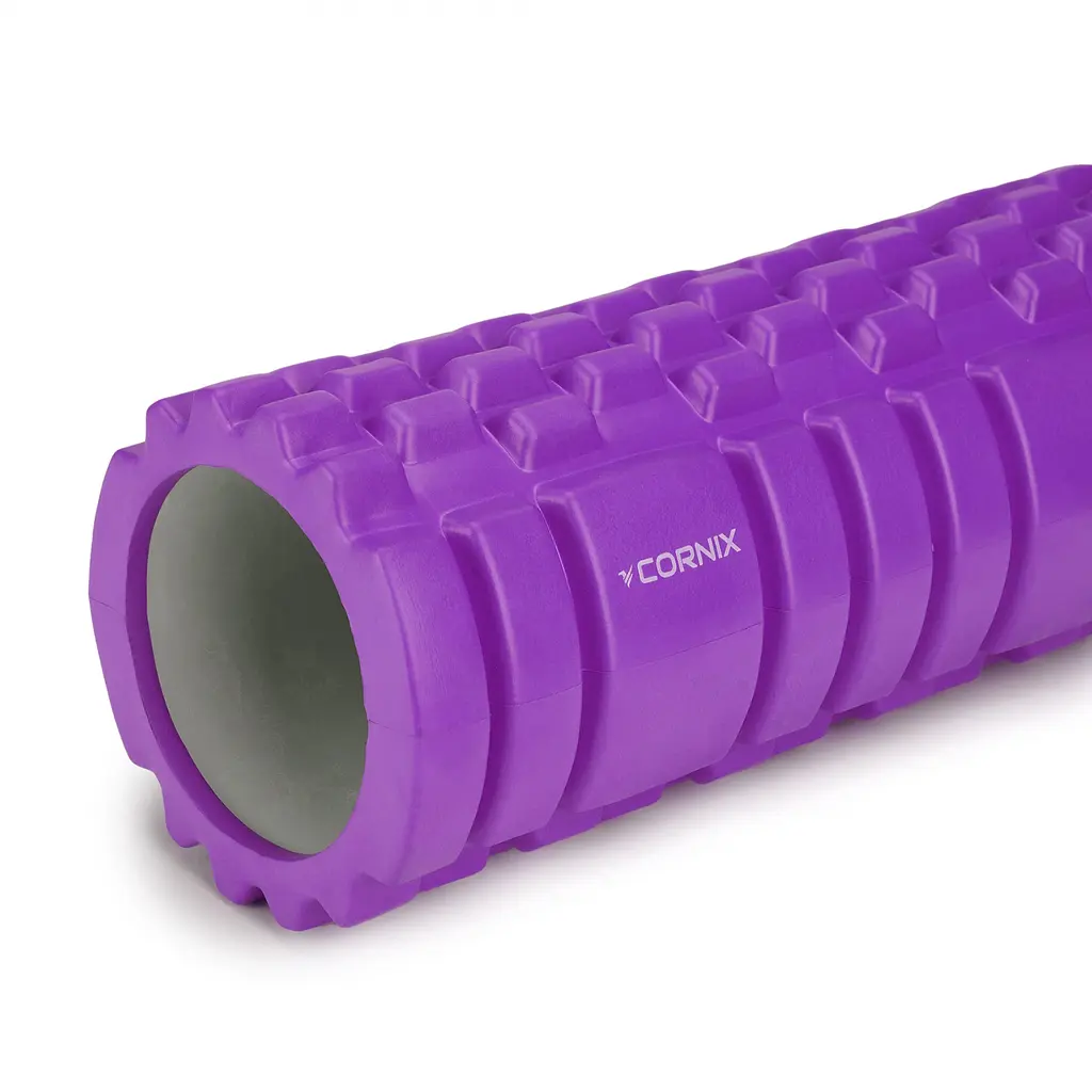 Массажный ролик Cornix EVA 33 x 14 см (валик, роллер) XR-0032 Violet - фото 3