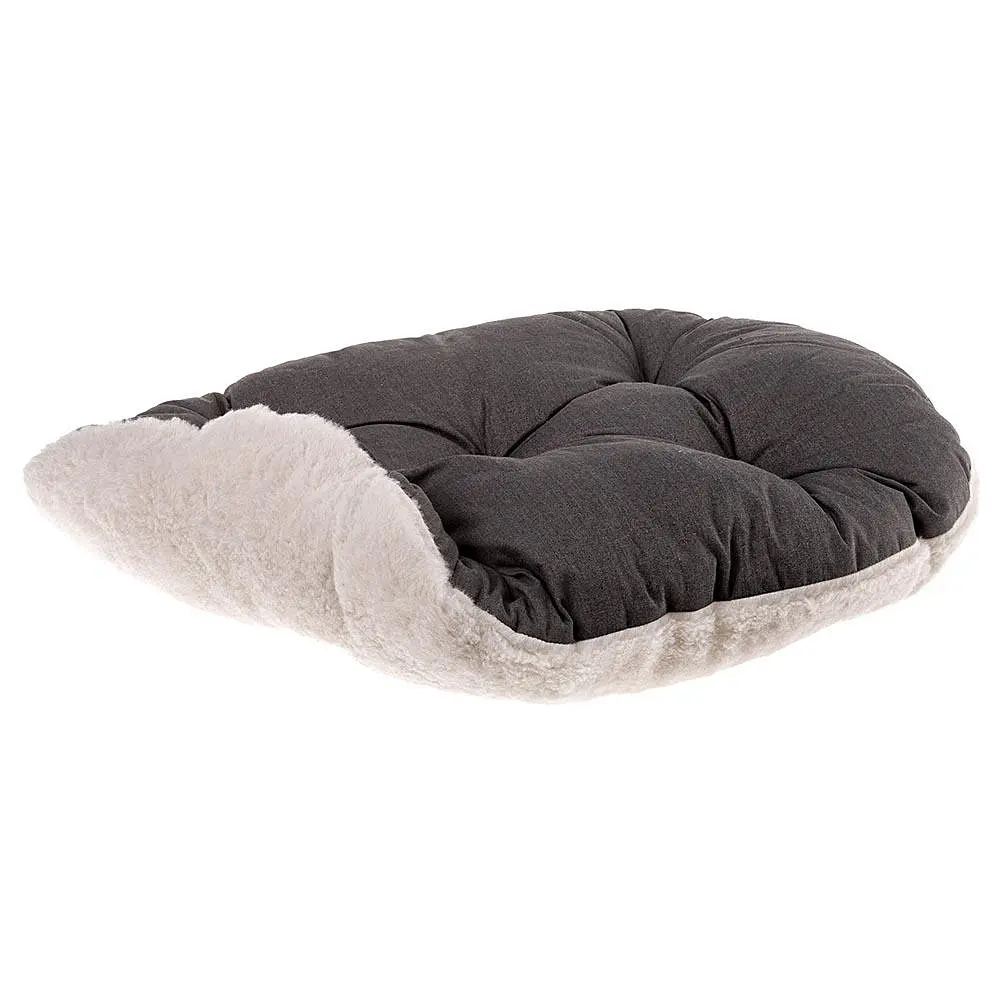 Подушка для собак та котів Ferplast Relax F 45/2 зі штучним хутром сіра 43x30 см 82045097 - фото 2