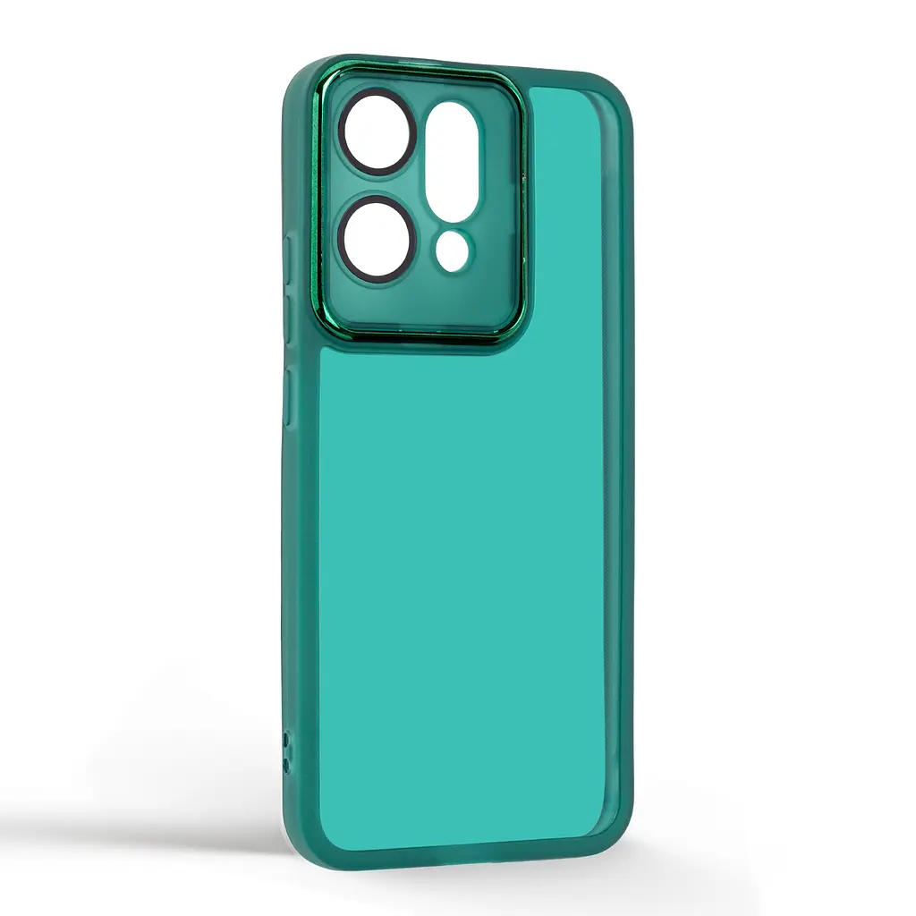 Защитный чехол для OPPO Reno14 5G, Shade, зеленый, TPU+PC, матовый, защита всего корпуса, панель-накладка, противоударный, с большими бортами, амортизирует удары при падениях, ArmorStandart (ARM87425) - фото 2
