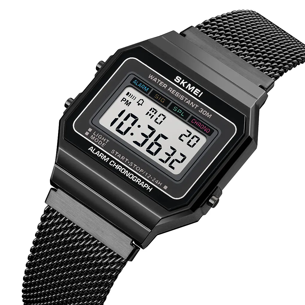 Чоловічий наручний годинник 1660BK Black Skmei acs0030641 - фото 3