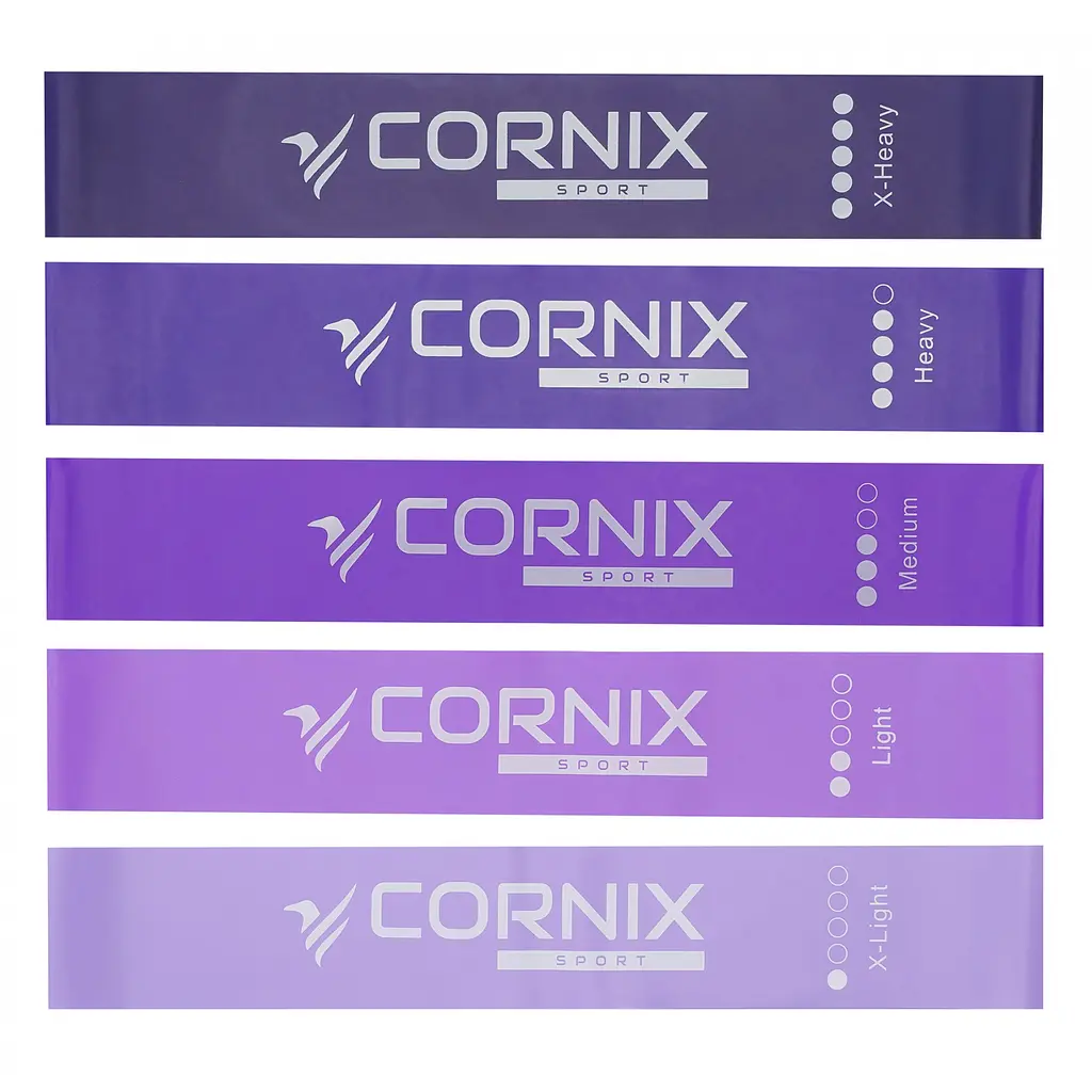 Резинки для фитнеса Cornix Mini Power Band набор 5 шт. 1-20 кг XR-0253 - фото 2