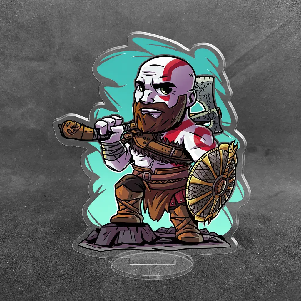 Акрилова колекційна фігурка Chibi - God of War Бог Війни 10 cм