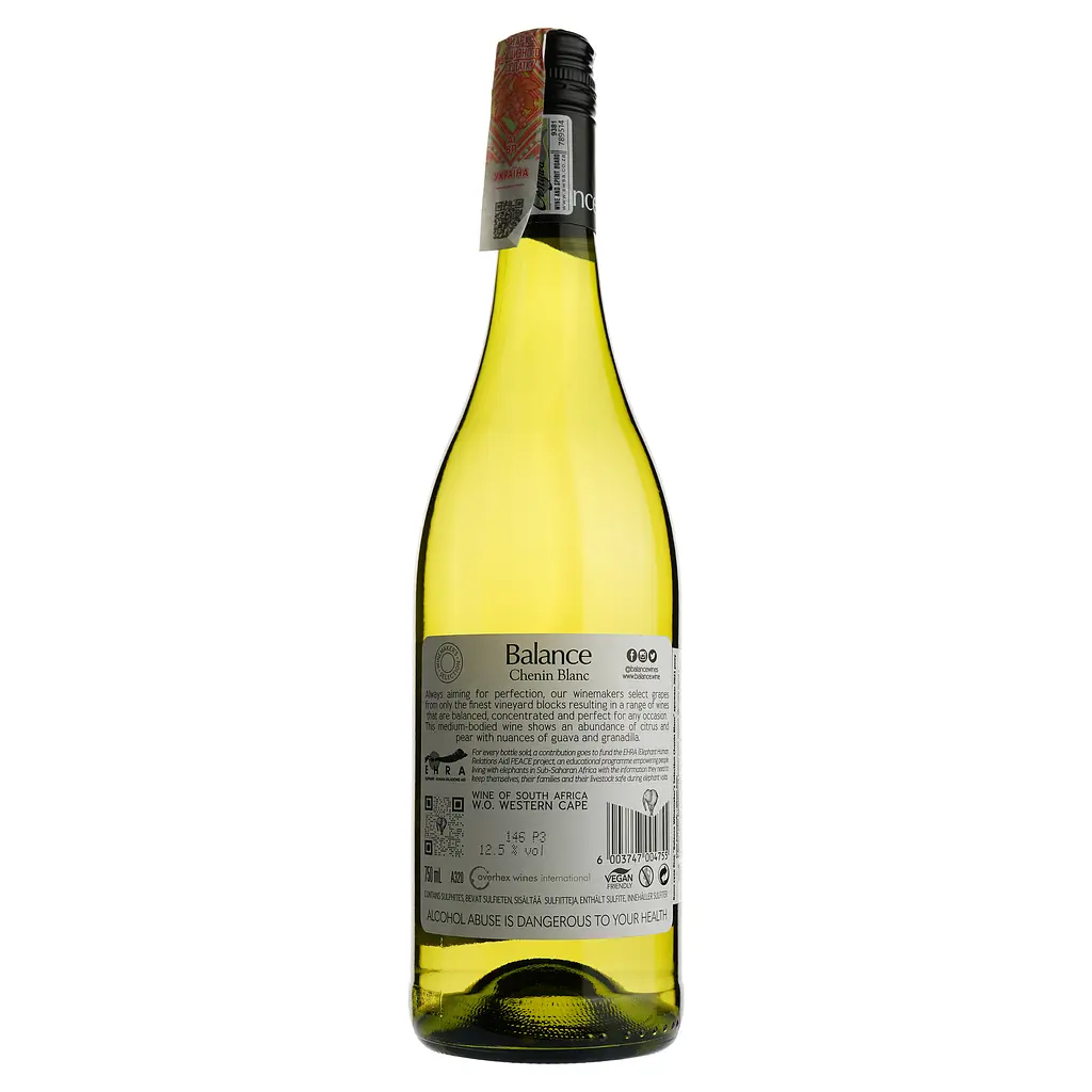 Вино Overhex Wines Balance Winemaker Selection Chenin Blanc, біле, сухе, 0,75 л (8000015201917) - фото 2