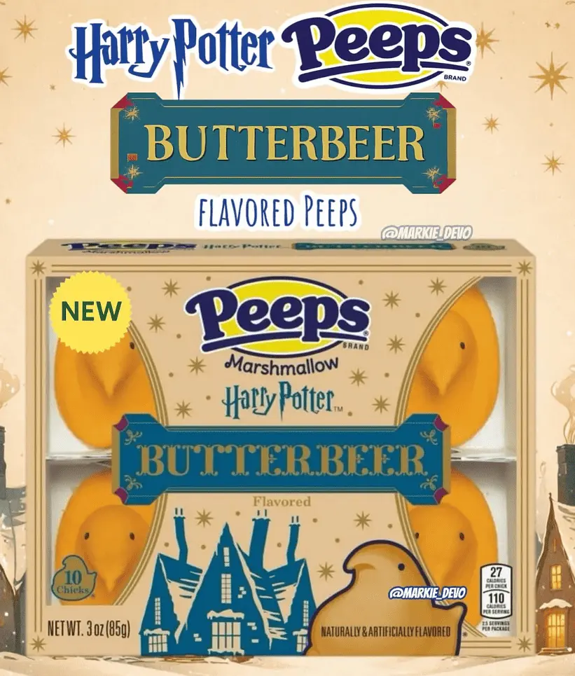 Маршмеллоу Peeps Harry Potter Butterbeer Marshmallow Chicks 85г - фото 5