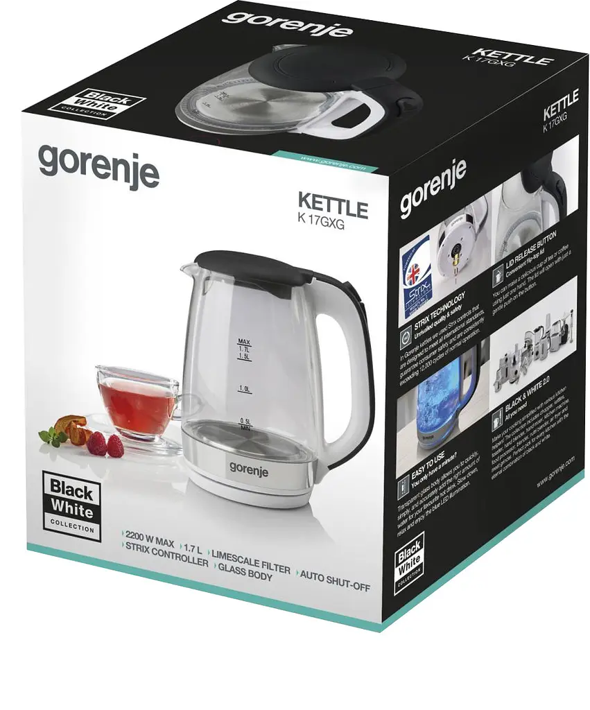 Електрочайник Gorenje K17GXG (7023707) - фото 10