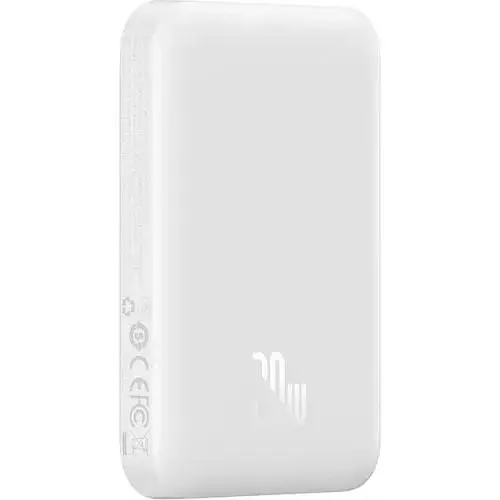Портативна батарея Baseus Magnetic Mini 20W 6000mAh білий P10059002223-00 - фото 7