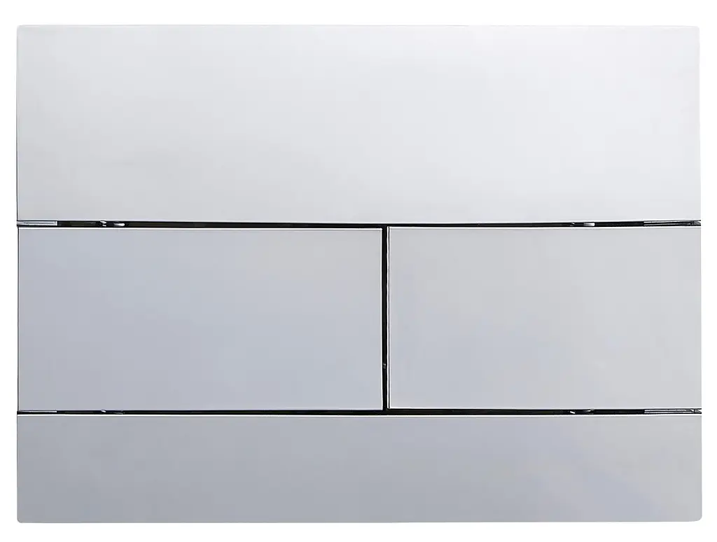 Панель змиву Koer KT-0603-01 240x160x10mm пластикова, кнопка лінійна KR5319, Хром - фото 2