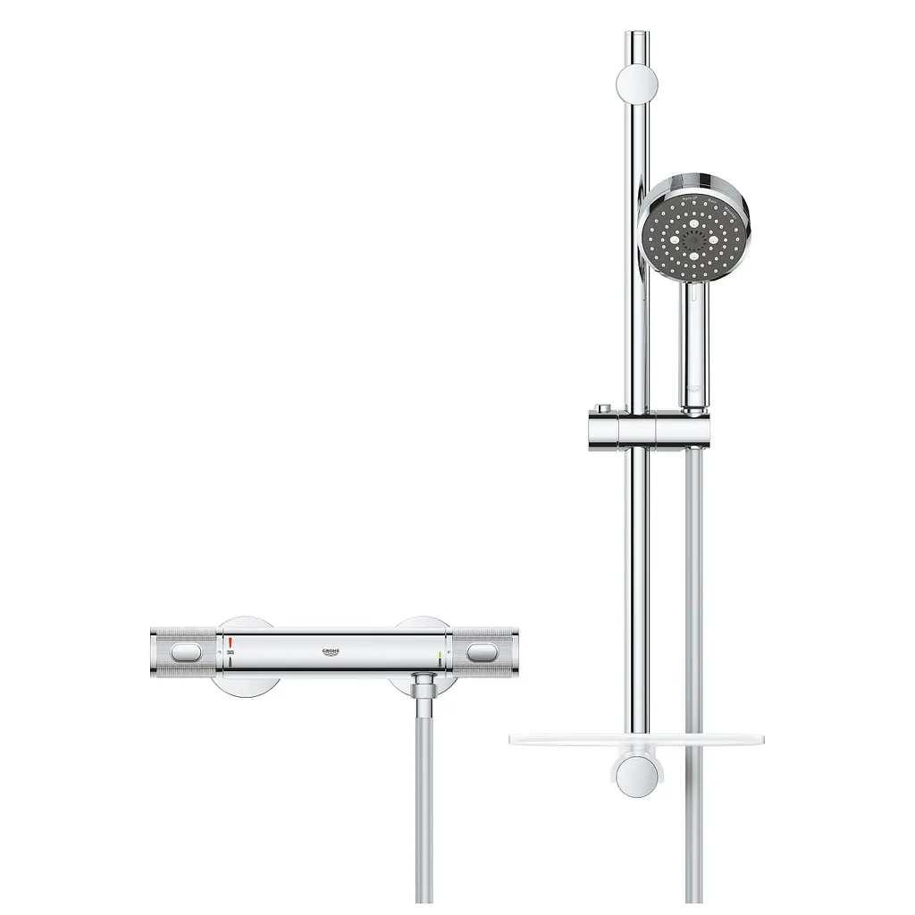 Термостат для душу з душовим гарнітуром Grohe QuickFix Precision Feel 34791000 Хром - фото 3