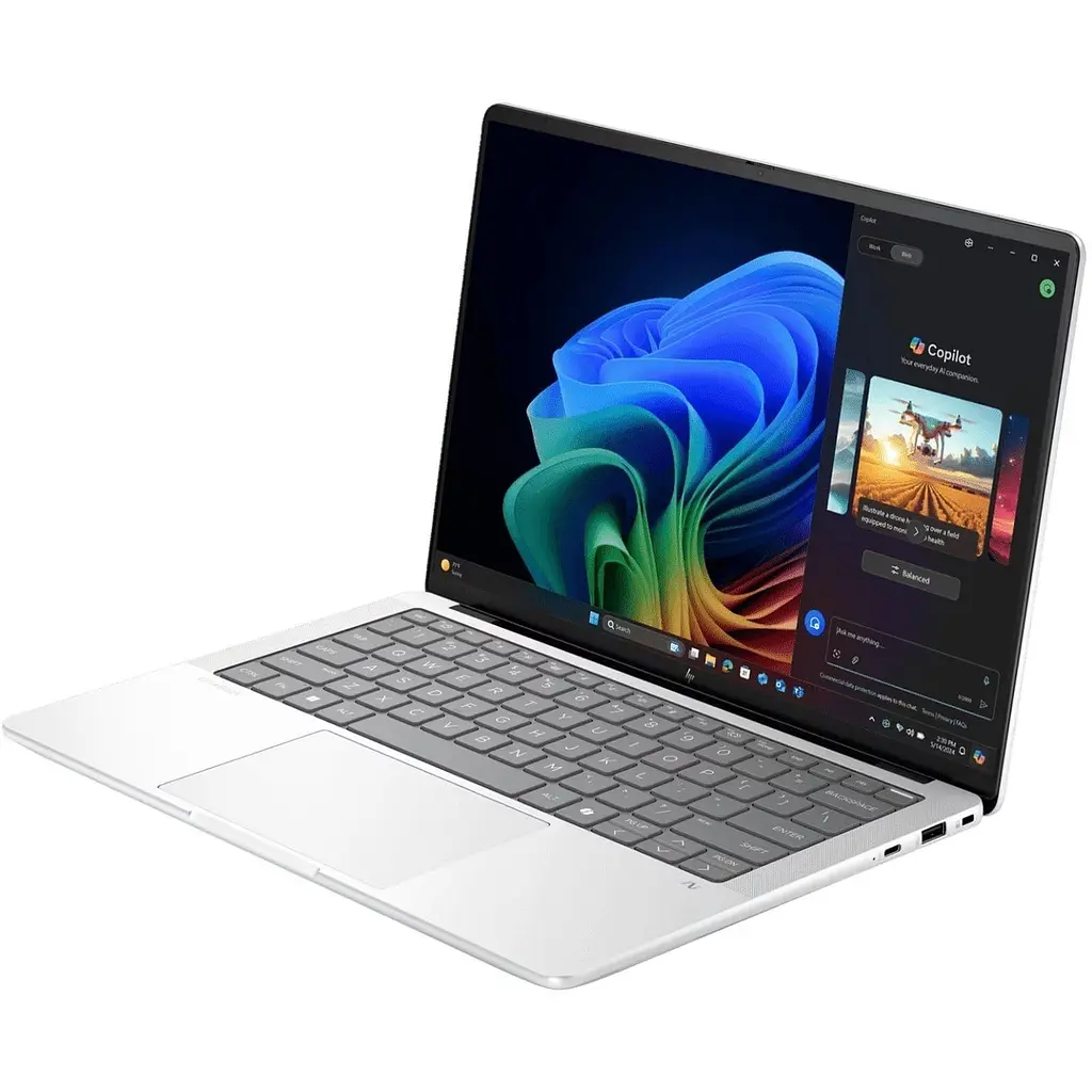 Ноутбук HP 14 EliteBook X G1a 2.8K Touch/Ryzen 9 AI HX 375/64GB/2TB/UMA/W11P/Silver (B9ZW9ET) - фото 2