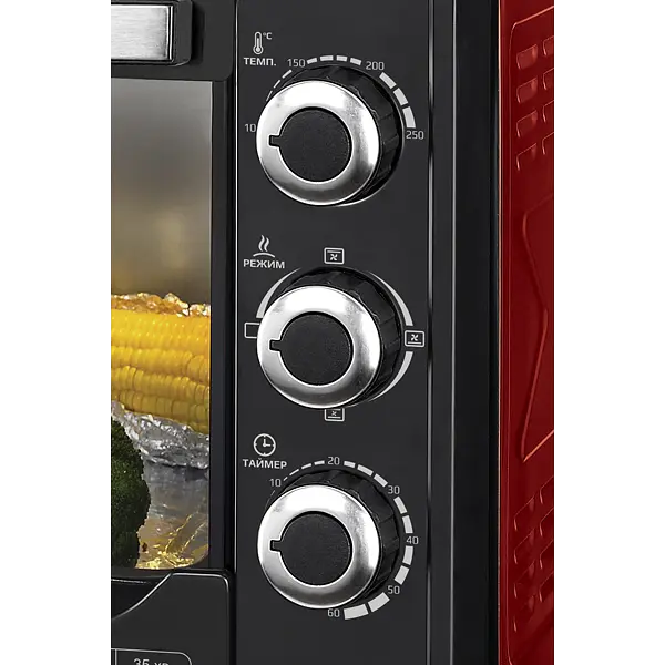 Електродуховка Liberton LEO-480 Red 48 л - фото 7
