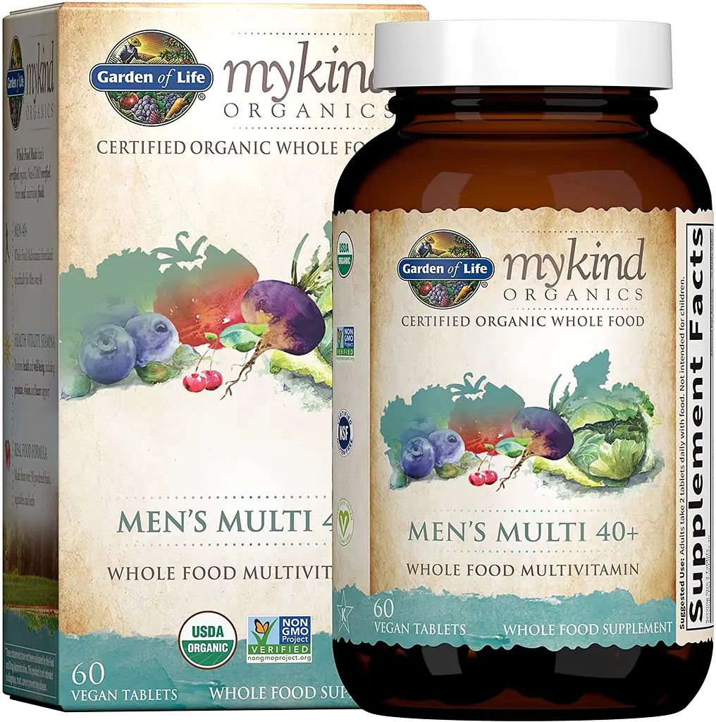 Вітаміни для чоловіків Garden of Life Men's Multi 40+ MyKind Organics 60 пігулок - фото 2
