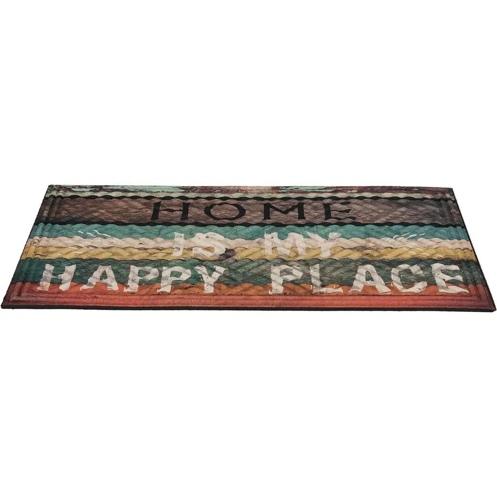 Килимок придверний MultyHome Lima Happy Place 45x75 см (69325) - фото 2