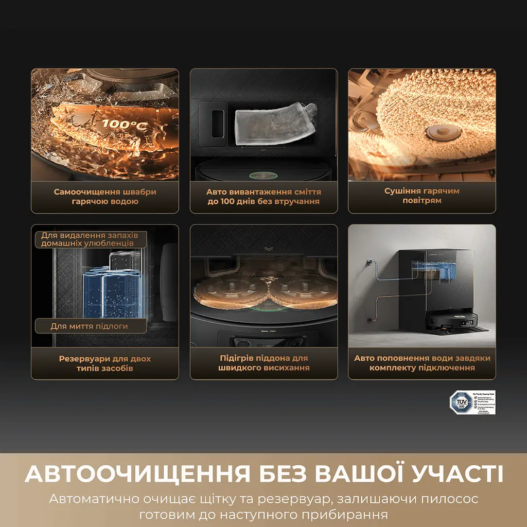 Робот-пилосос миючий Dreame Bot X60 Ultra Complete White - фото 8