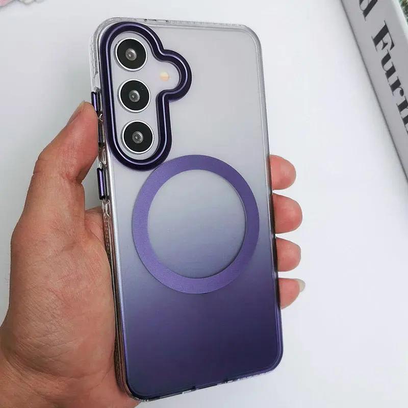 Чехол Epik TPU+PC Phantom with MagSafe для Samsung Galaxy S26+ Purple - фото 3