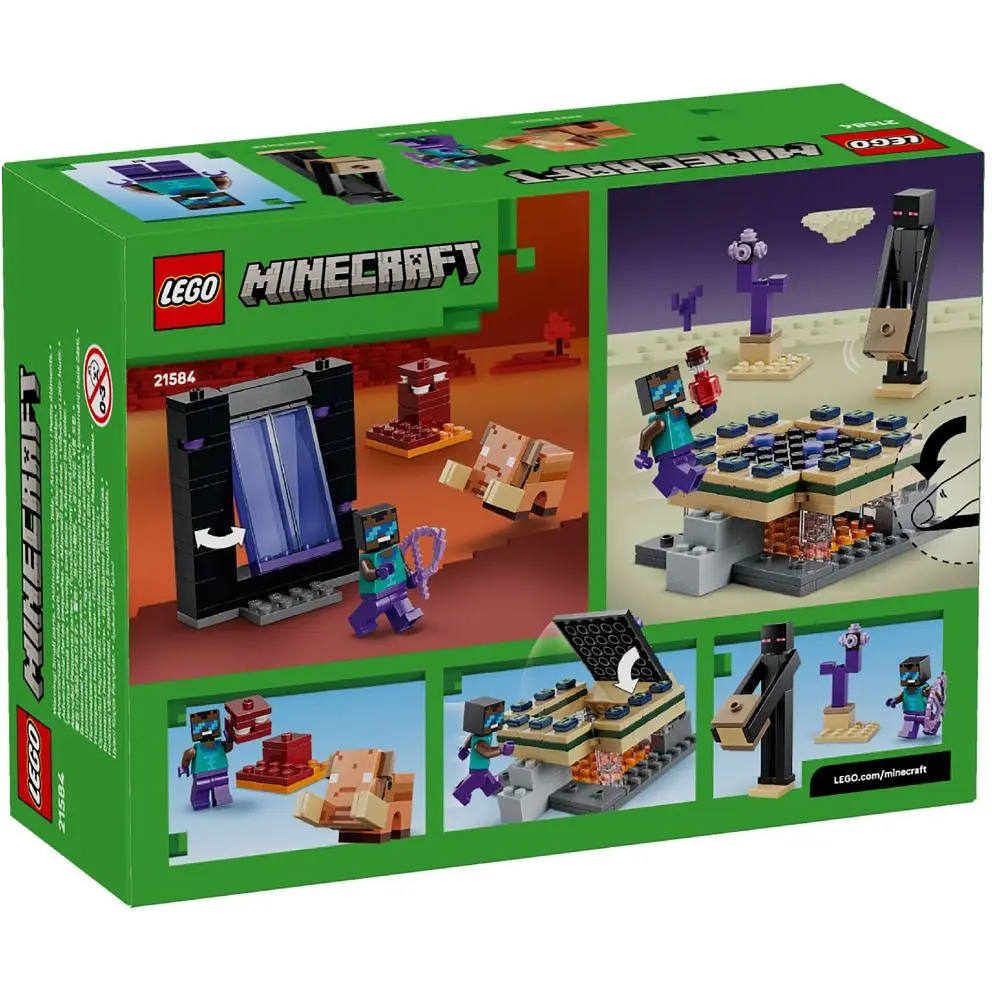 Конструктор LEGO Minecraft Подорож до Нижнього світу та Порталу до Краю 192 деталі (21584) - фото 10