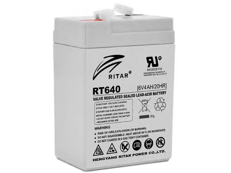 Акумулятор для ДБЖ RITAR AGM 6В 4Ач (RT640)