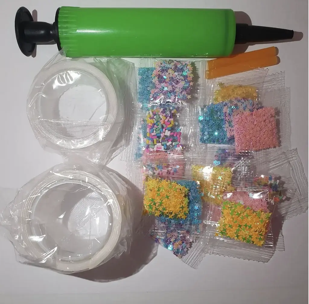 Двухсторонняя нано-лента Bubble Kit: суперэластичные воздушные шарики + насос и 20 упаковок наполнителей - фото 4