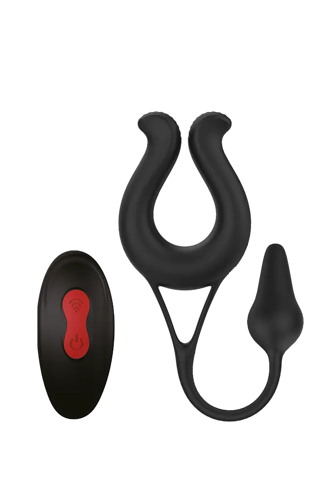 Вібратор Dreamtoys Rings of Love Remote Multi Teaser 23 см чорний - фото 2