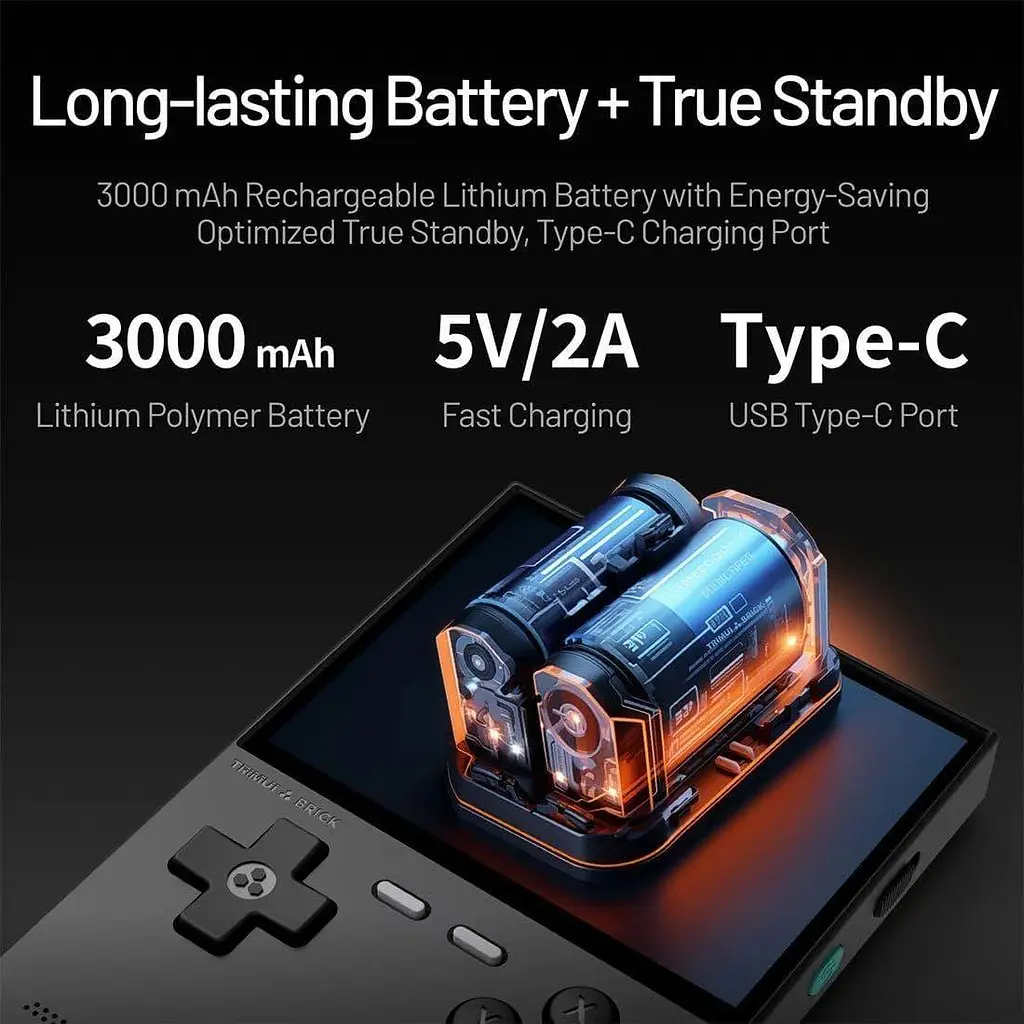Приставка ігрова консоль TRIMUI Brick 64 GB Black (~5000 ігор) - фото 7