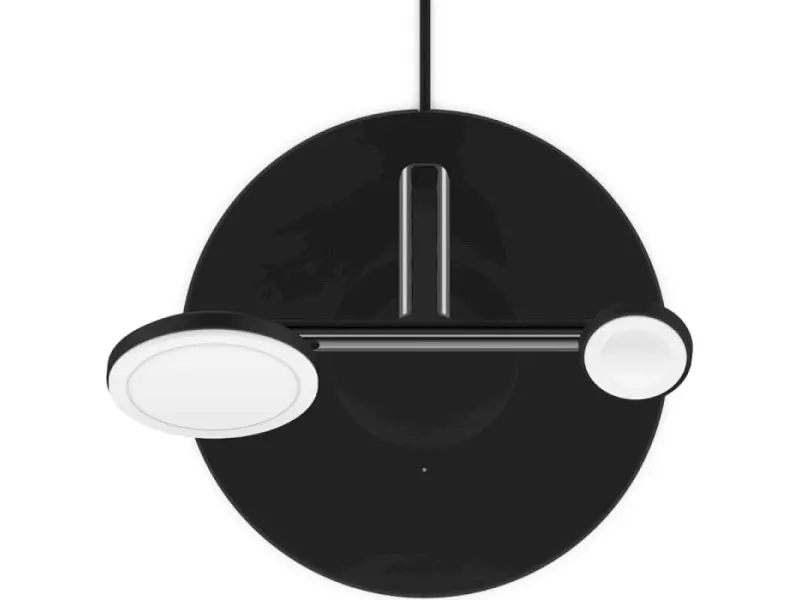 Бездротовий зарядний пристрій Belkin MagSafe 3in1 Wireless Charger black (WIZ017VFBK) - фото 5