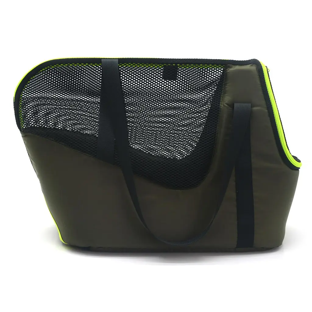 Сумка-переноска Zoo-hunt для кошек и мелких собак Спорт хаки №1 23х40х34 см - фото 3