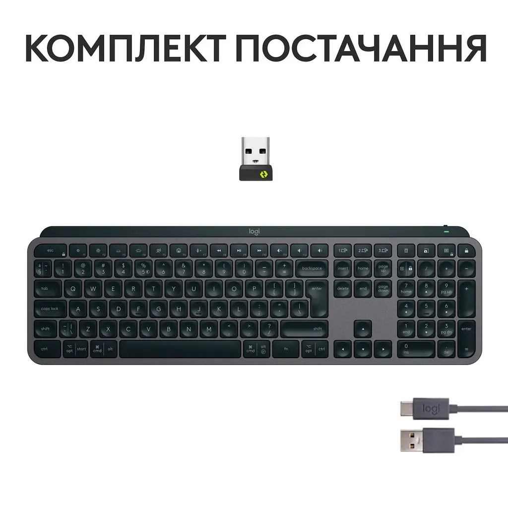 Клавиатура Logitech MX Keys S Graphite (920-011593) - фото 8