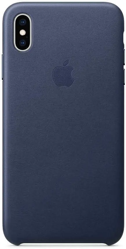 Оригінальний шкіряний чохол для iPhone XS Max Apple Leather Case Midnight Blue MRWU2ZM/A