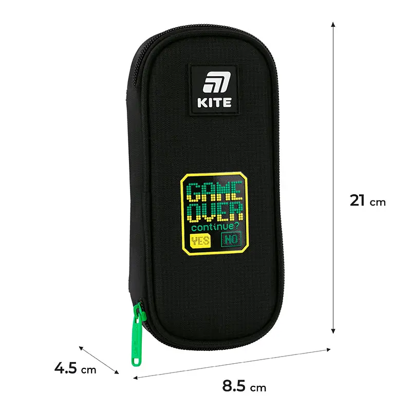 Пенал Kite Game Over зелений (K25-662-6) - фото 3